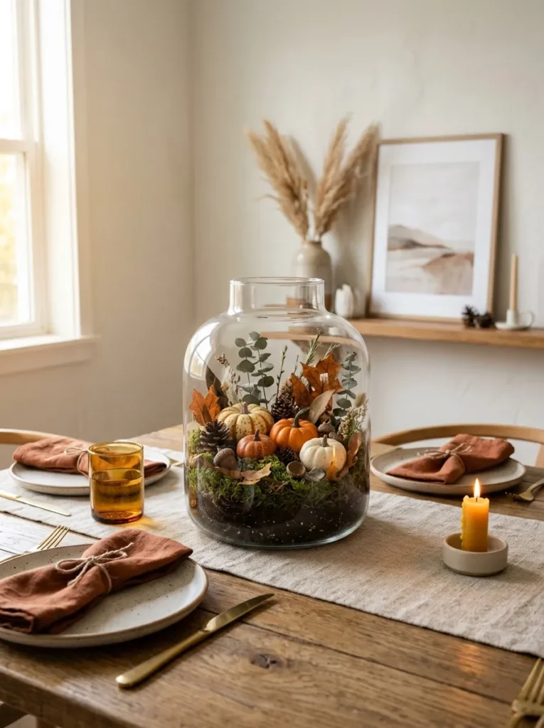 Autumn Glass Terrarium