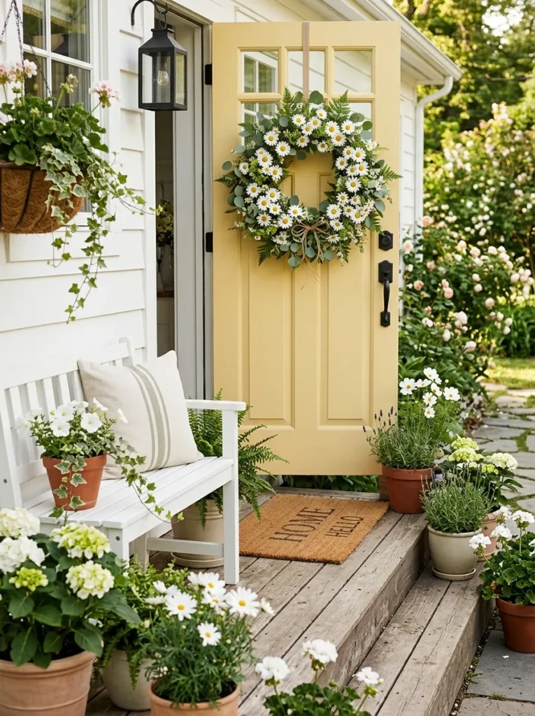 Daisy Flower Wreath