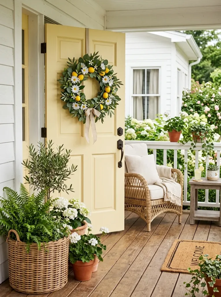 Daisy Lemon Wreath