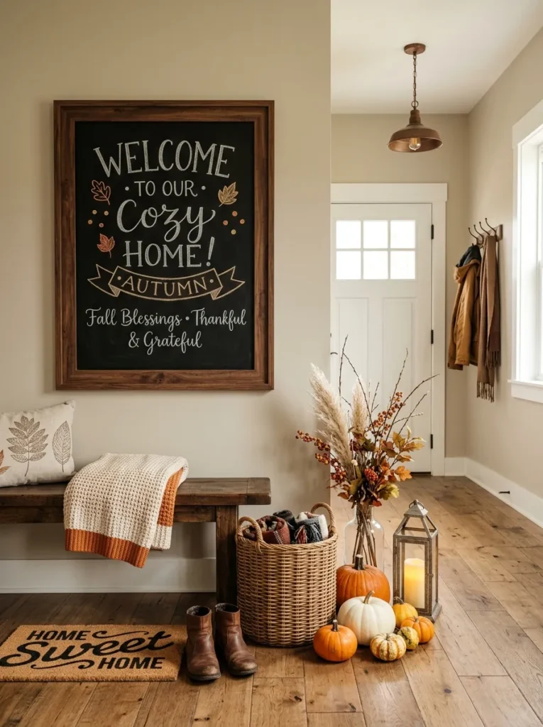 Entryway Welcome Message