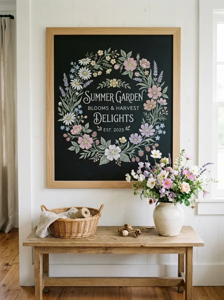 Floral Wreath Frame