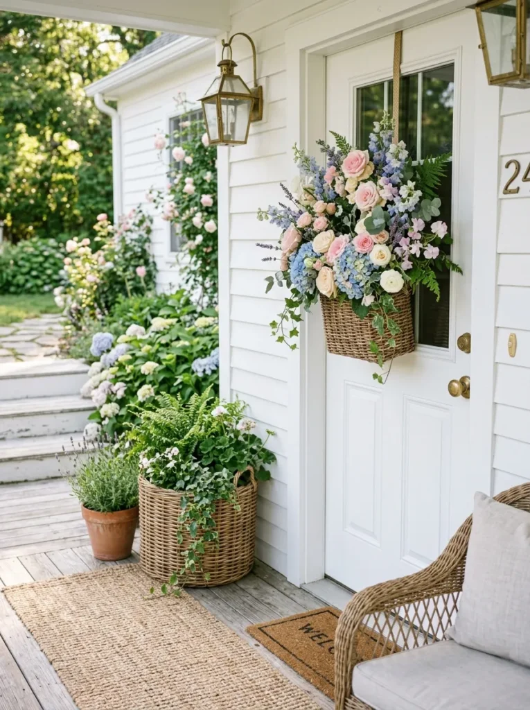 Flower Basket Wreath