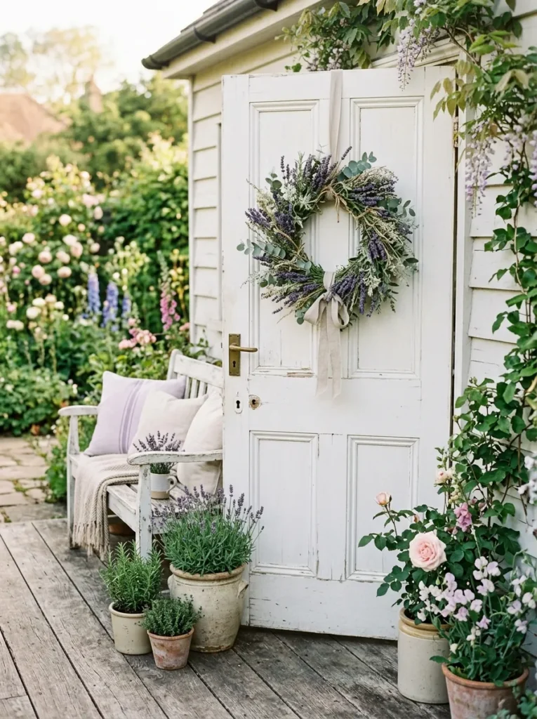 Lavender Garden Wreath