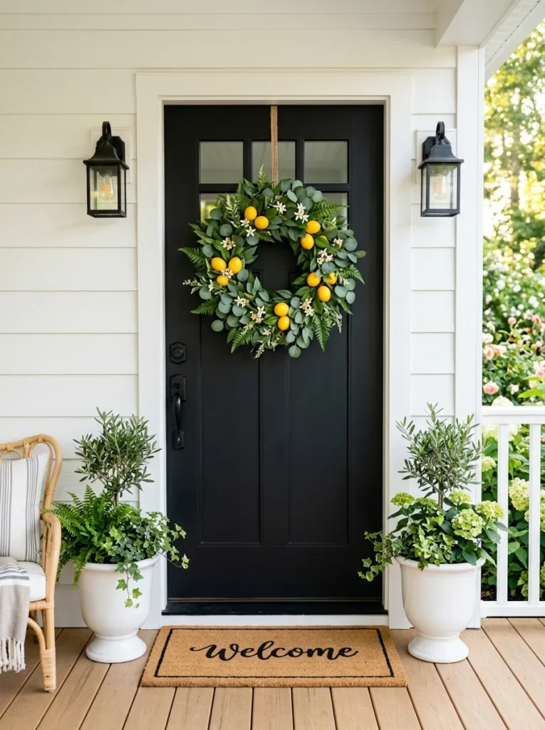 Lemon Wreath Display