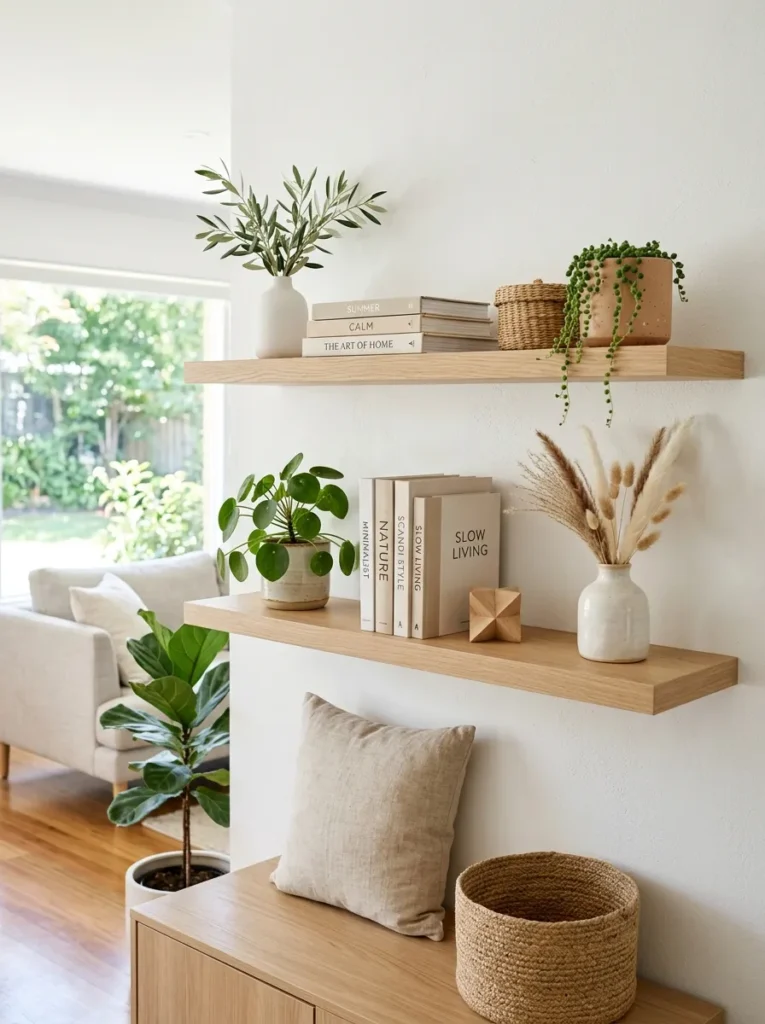 Minimalist Summer Shelves