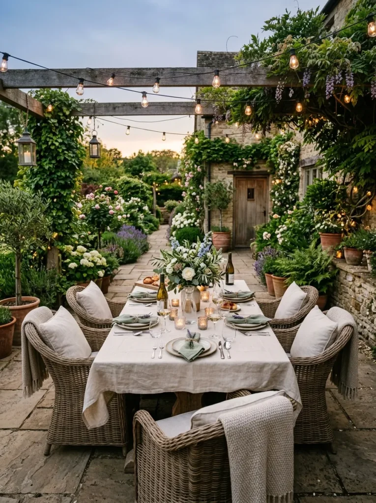 Outdoor Dining Setup