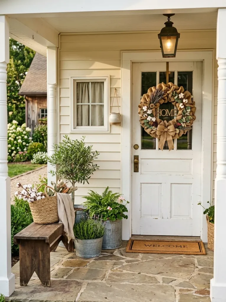 Rustic Burlap Wreath
