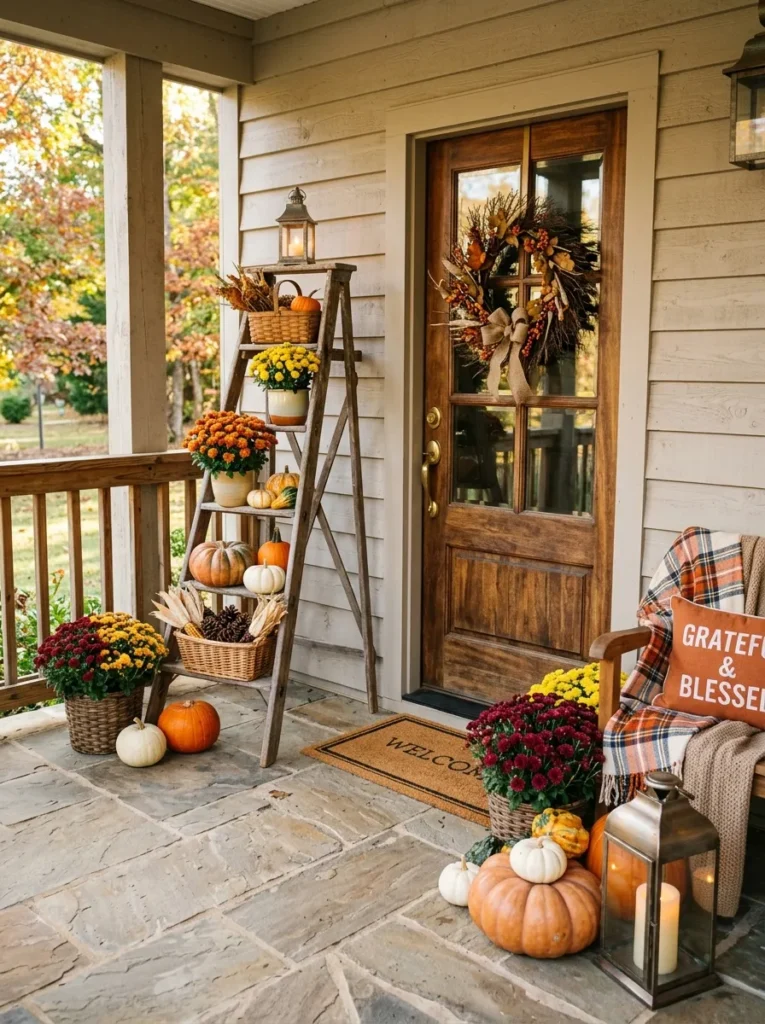 Rustic Ladder Displays