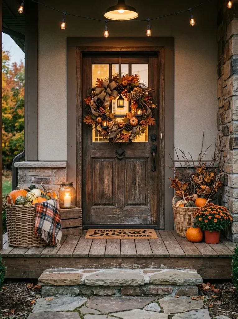 Rustic Lantern Pair