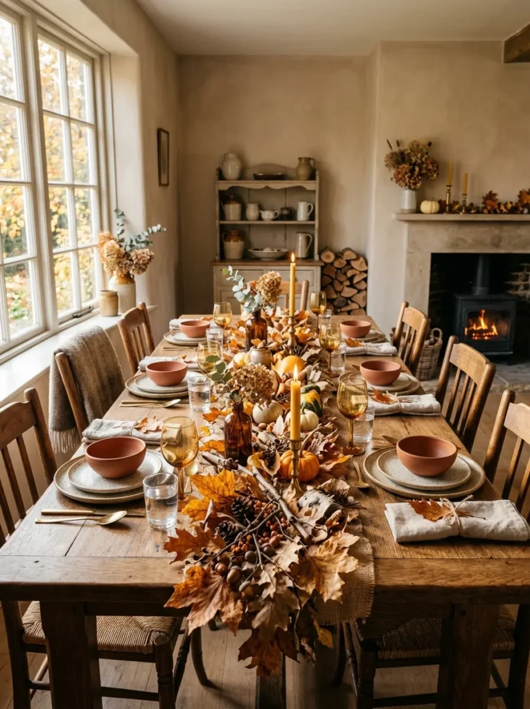 Rustic Leaf Runner