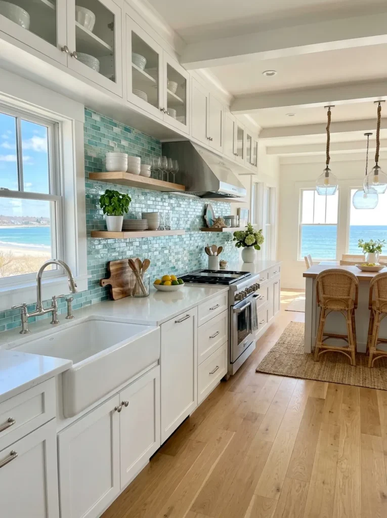 Sea Glass Backsplash