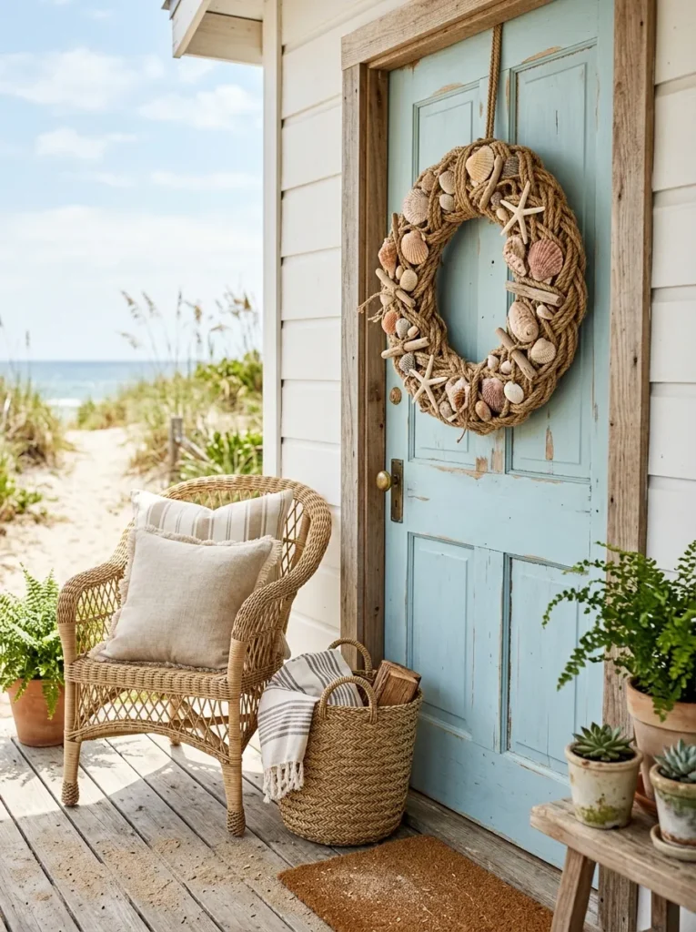 Seashell Rope Wreath