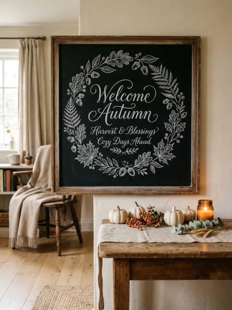 Simple Chalk Wreath