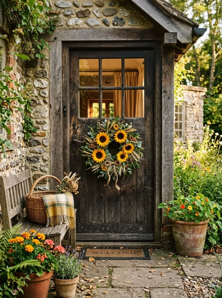 Sunflower Farmhouse Wreath