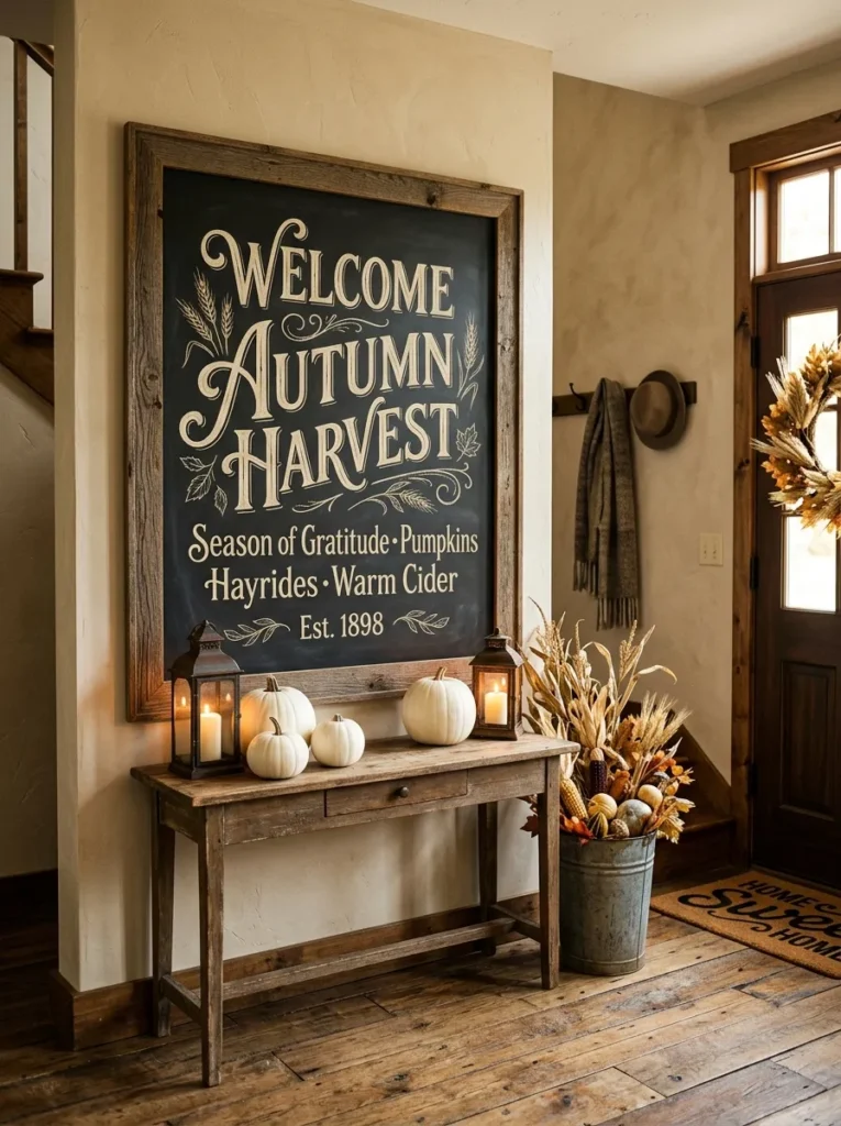 Vintage Harvest Sign
