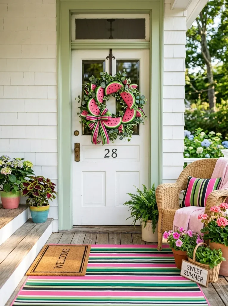 Watermelon Slice Wreath