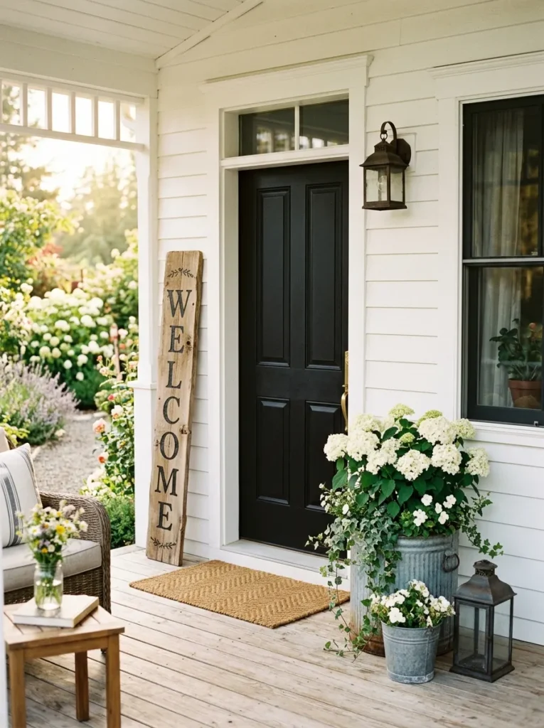 Wooden Welcome Sign