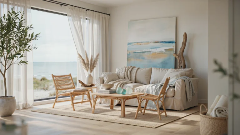 contemporary coastal living room