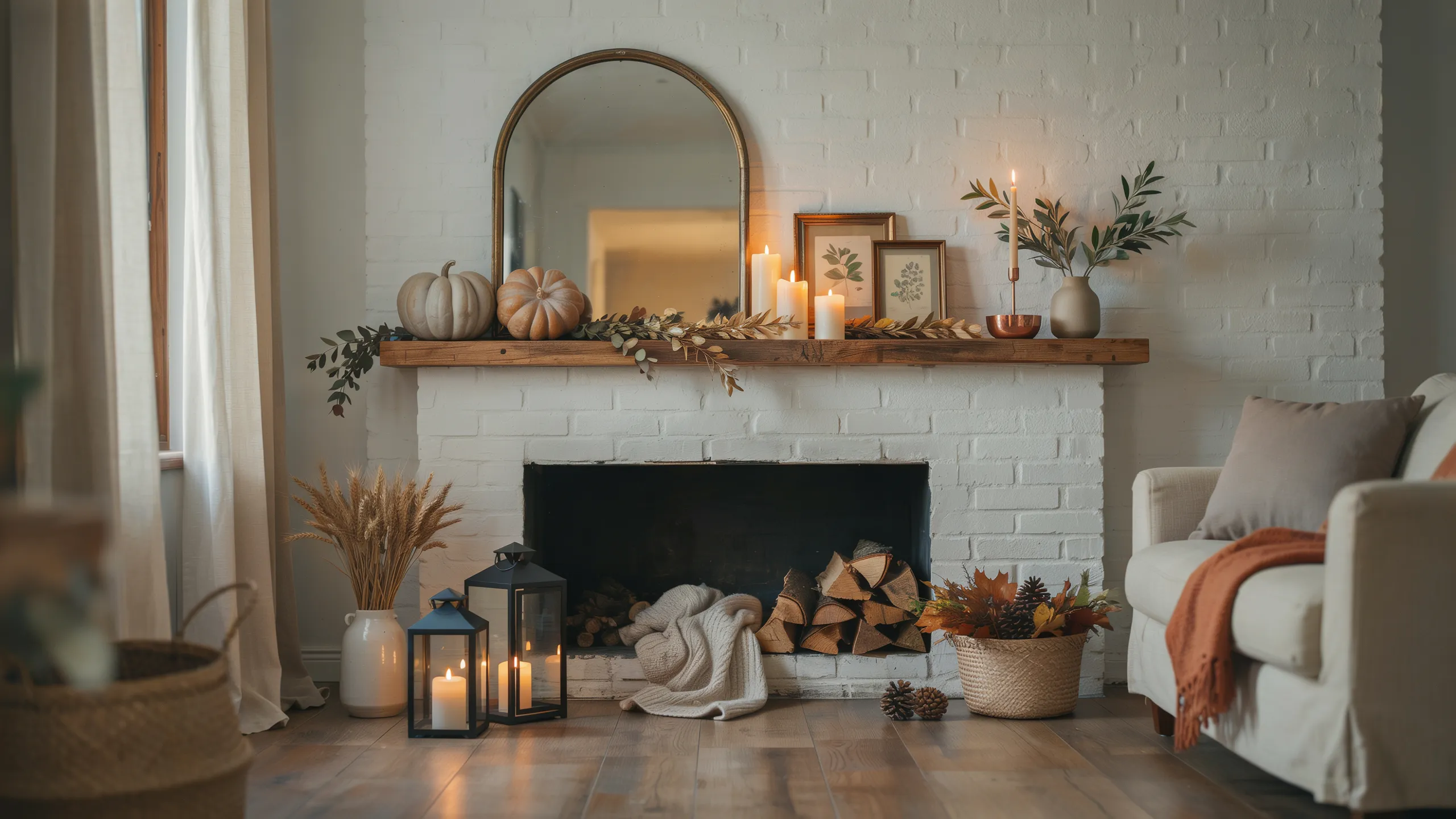 fall mantel decorating ideas