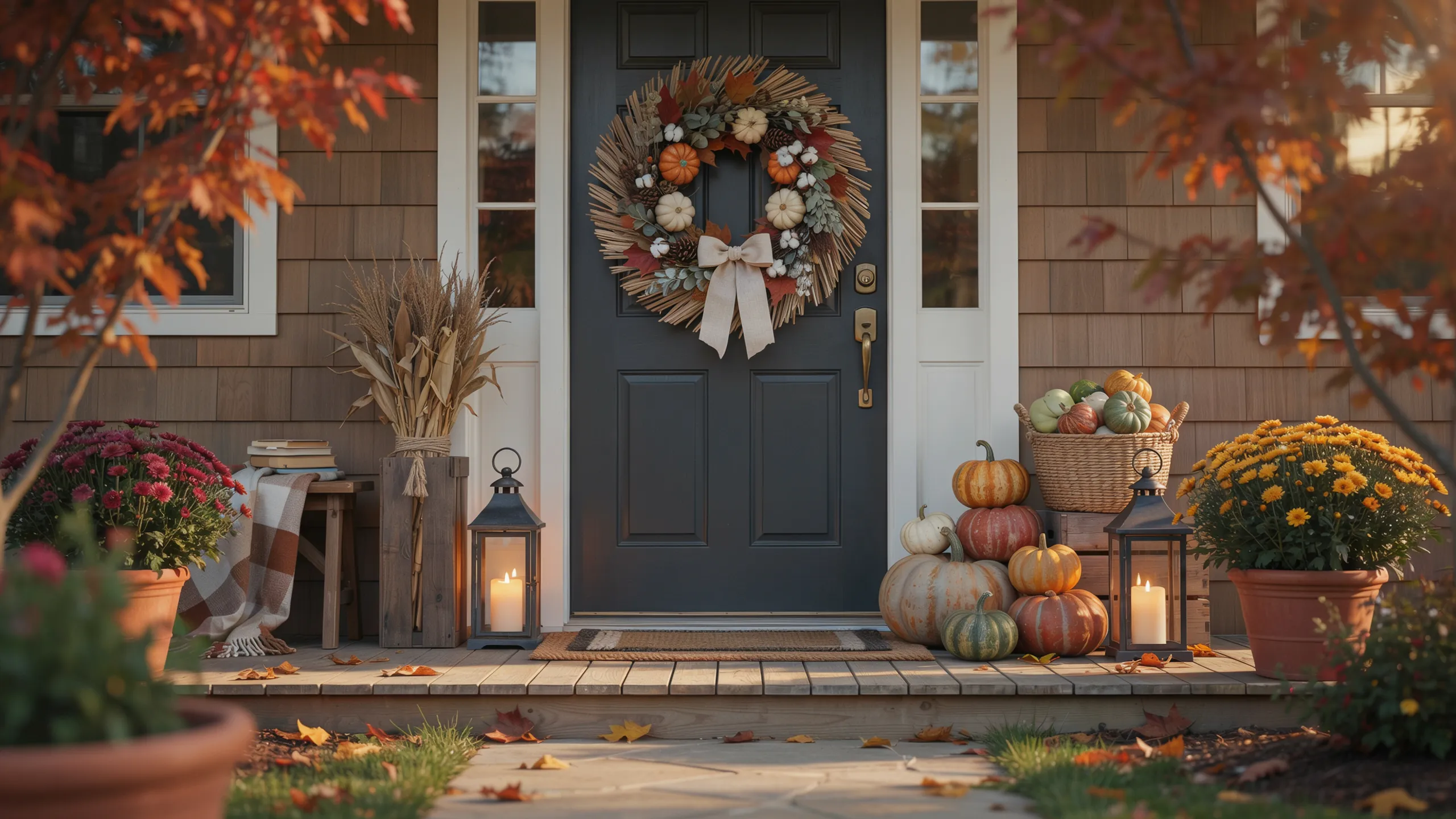 fall wreaths for front door