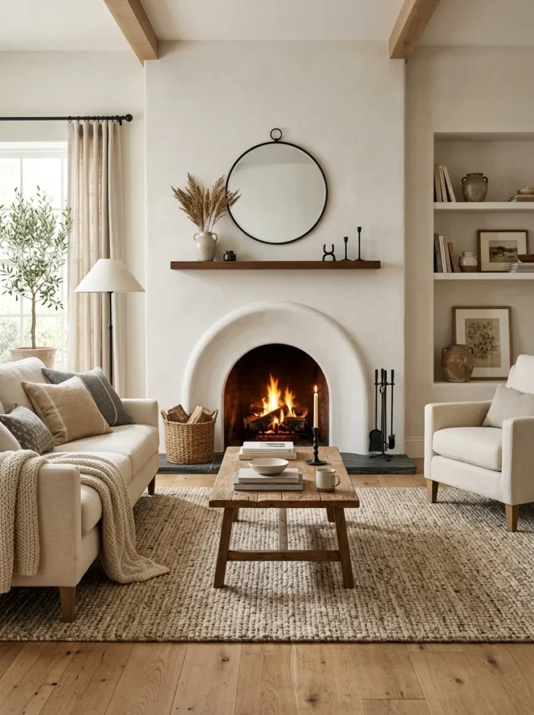 Arched Fireplace Opening