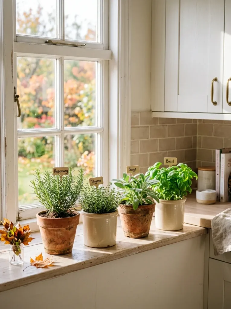 Autumn Herb Pots