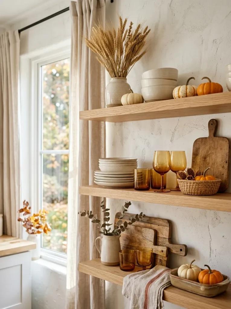 Autumn Open Shelves