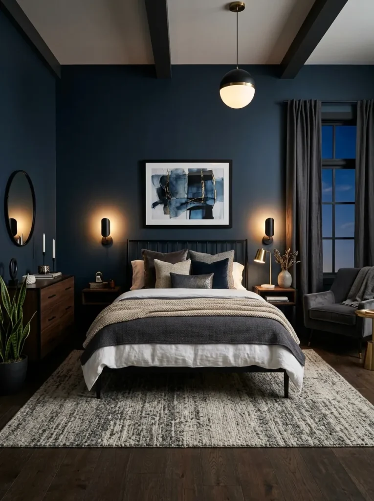 Black And Blue Contrast