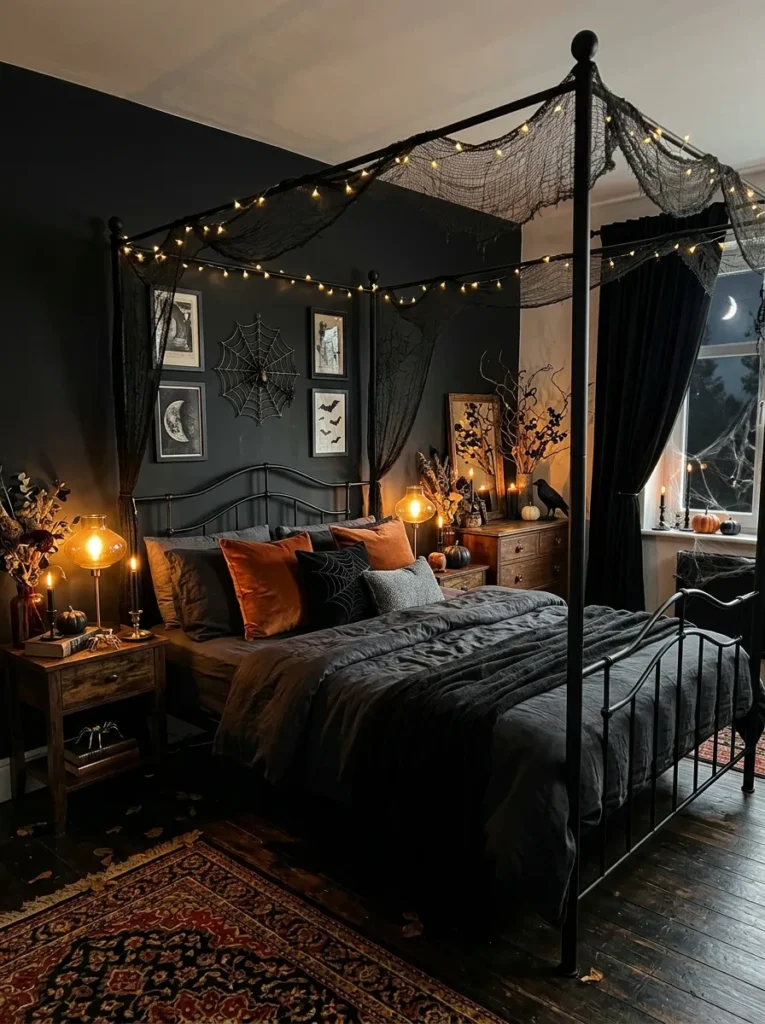 Black Canopy Bed