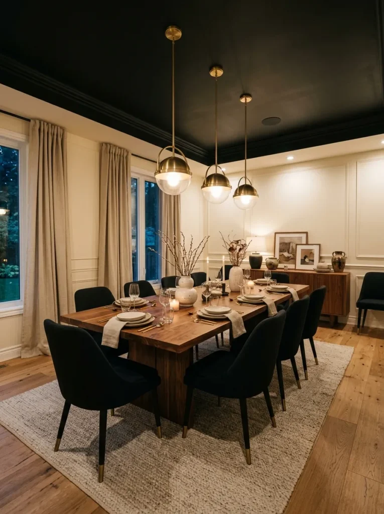 Black Ceiling Finish