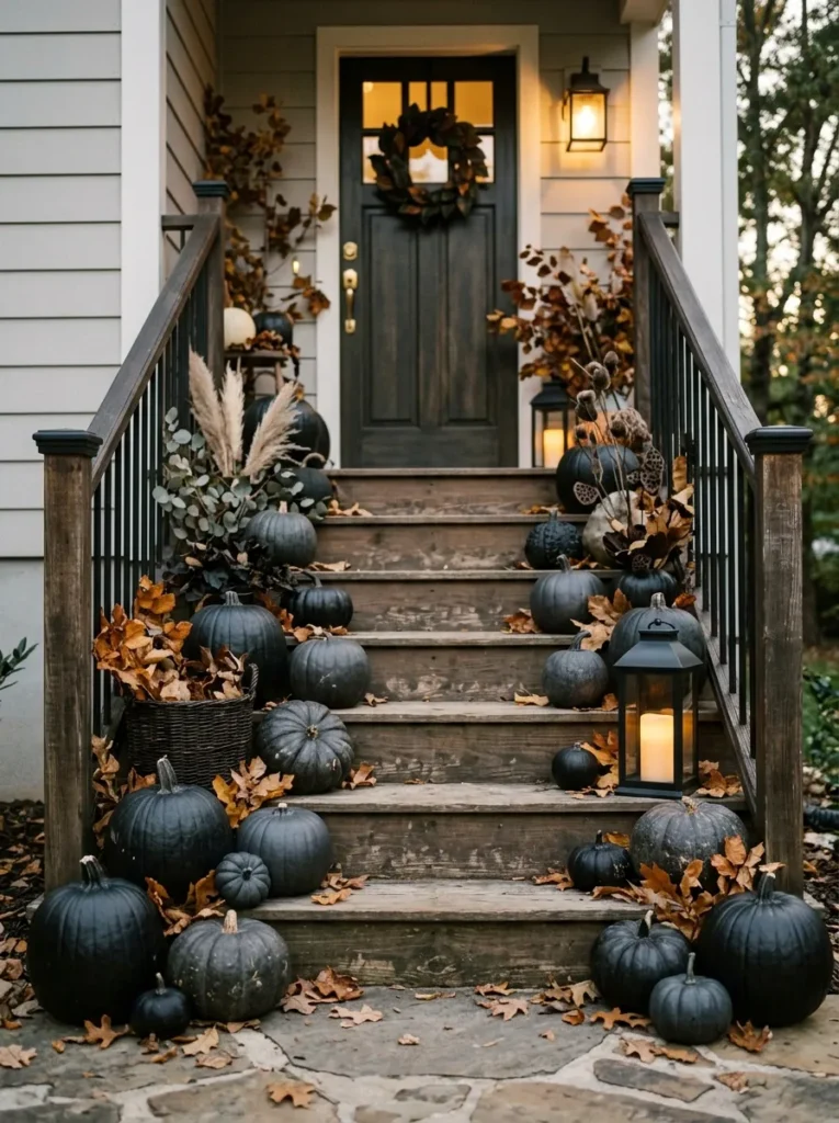 Black Pumpkin Display