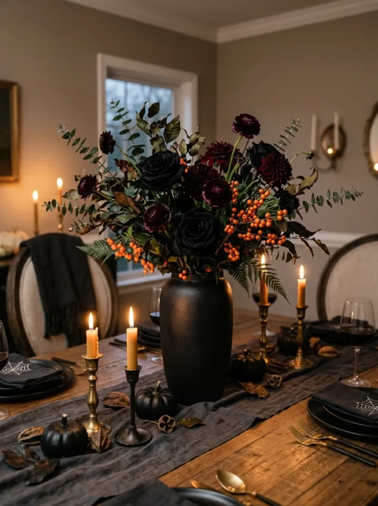 Black Rose Arrangement