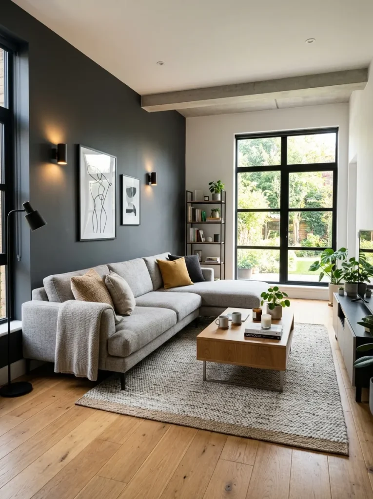 Charcoal Accent Walls
