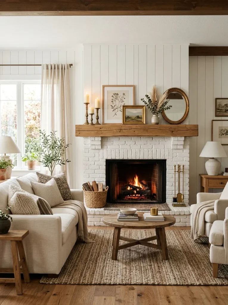 Classic Shiplap Mantel