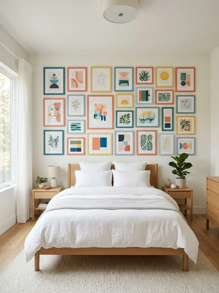 Colorful Gallery Wall