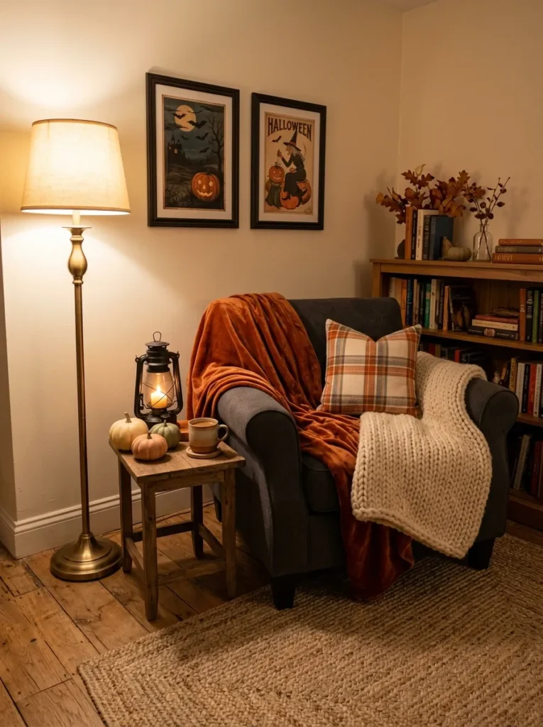 Cozy Halloween Nook
