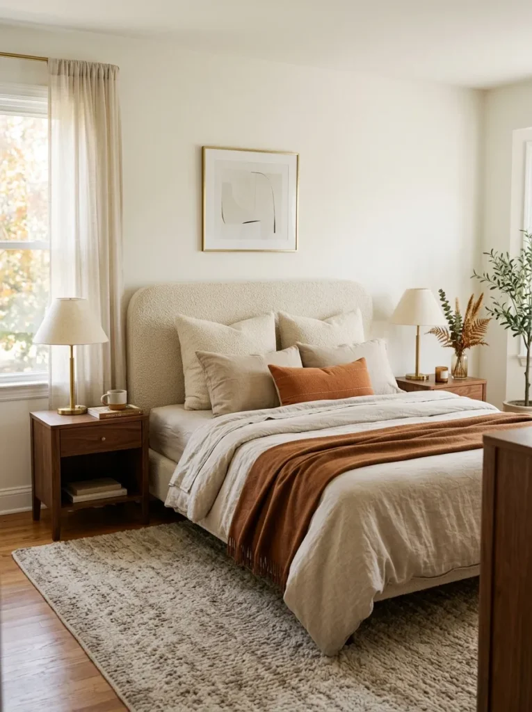 Cream Bouclé Headboard