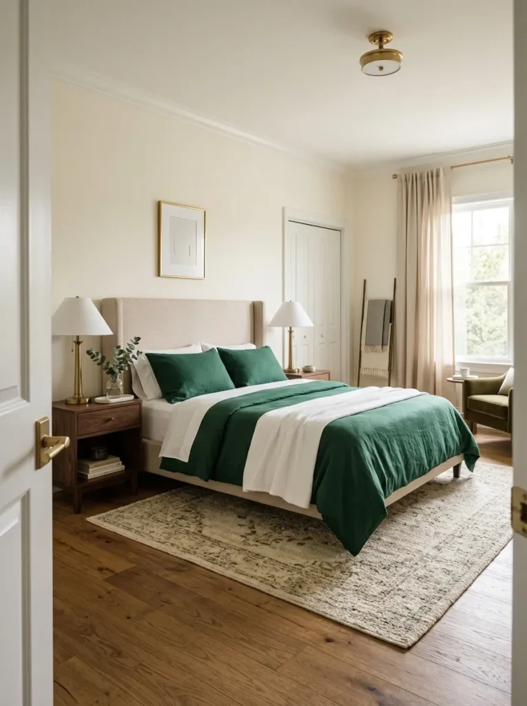 Cream and Emerald Palette
