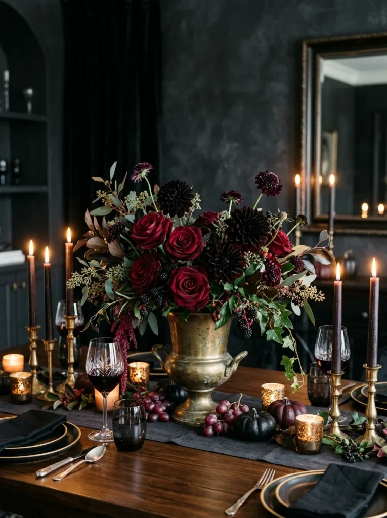 Dark Floral Arrangements