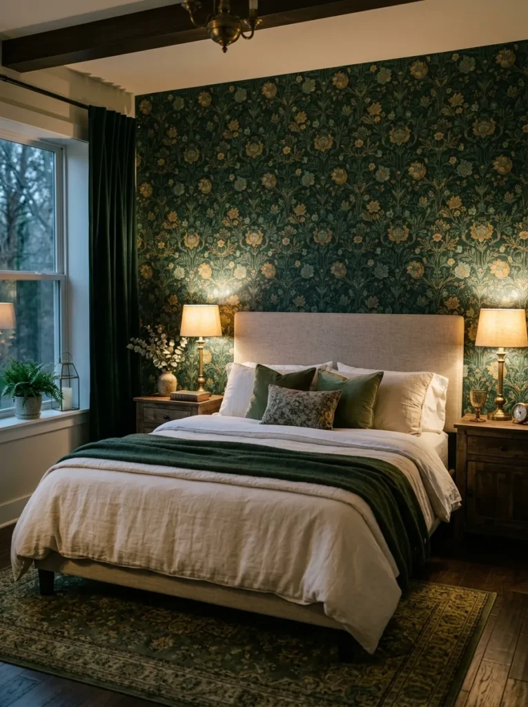 Dark Floral Wall