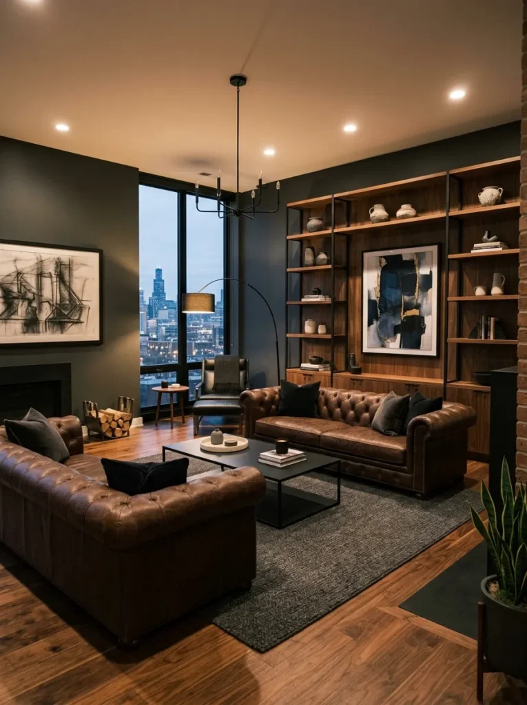 Dark Leather Seating