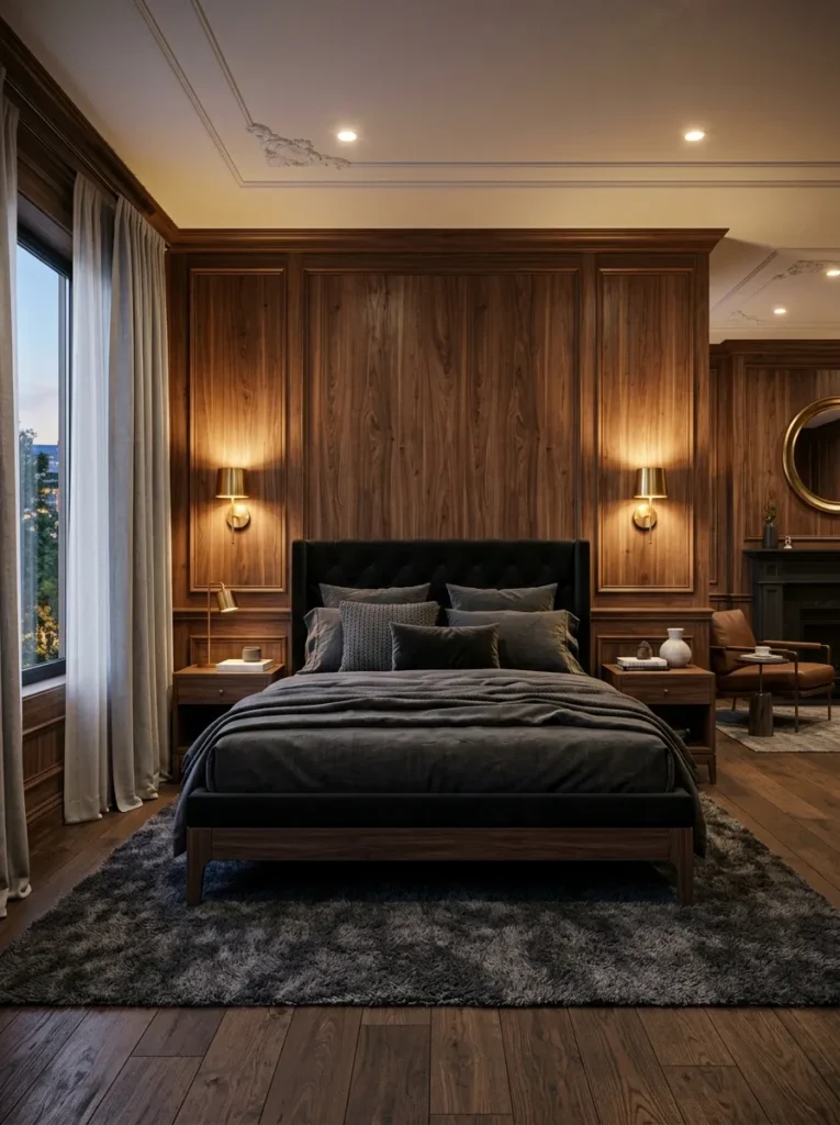 Dark Wood Paneling