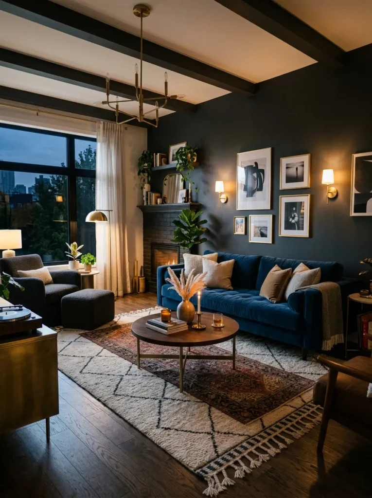 Deep Charcoal Walls