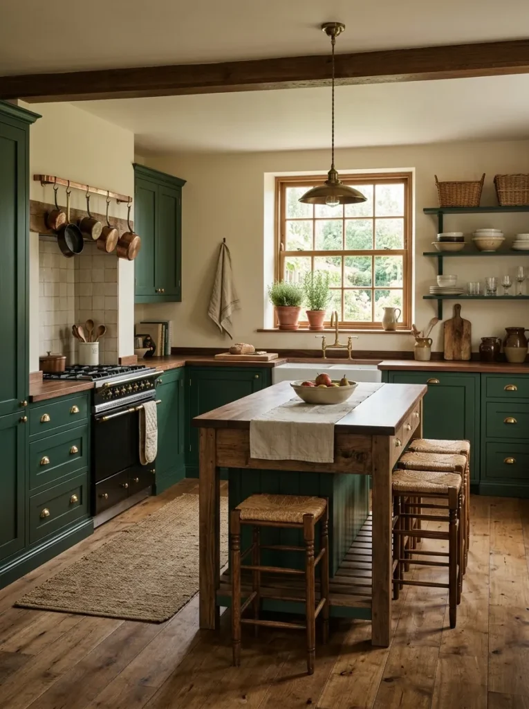 Deep Green Cabinets