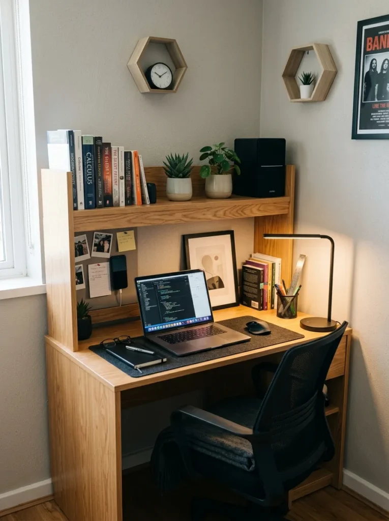 Desk Shelf Addition