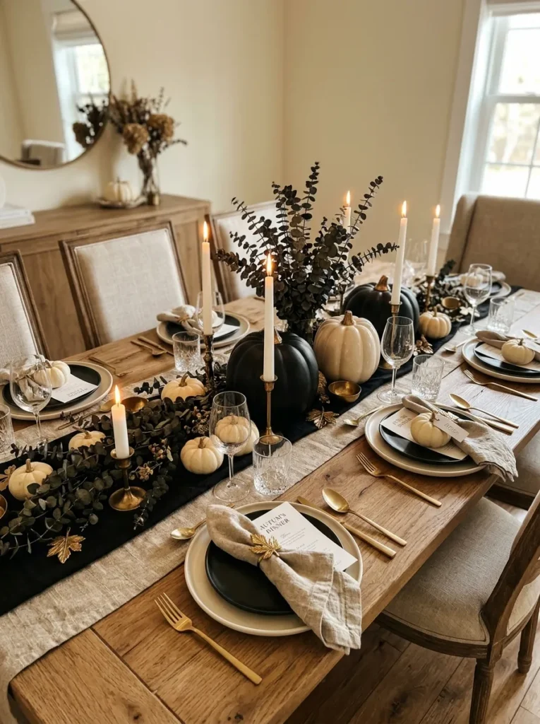 Elegant Pumpkin Candles