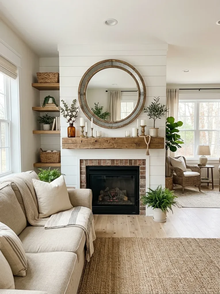 Farmhouse Mirror Center