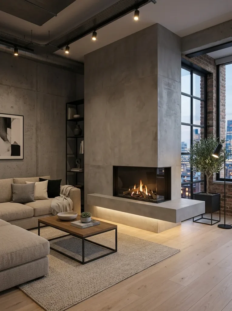Floating Concrete Hearth