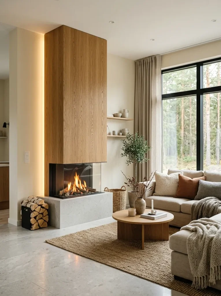 Floating Wood Panel