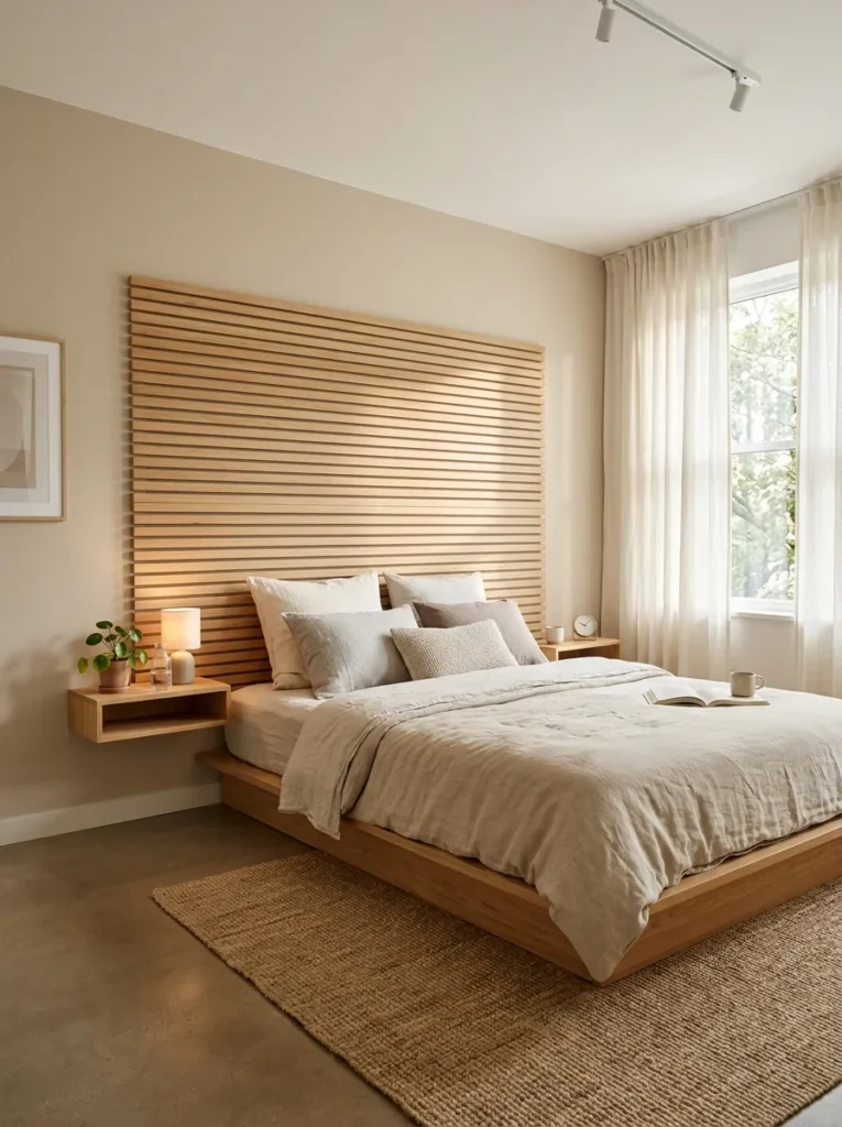 Floating Wood Slats